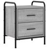 vidaXL Mesa de noche Sonoma gris 40 x 30 x 50 cm Madera de ingenier&iacute;a