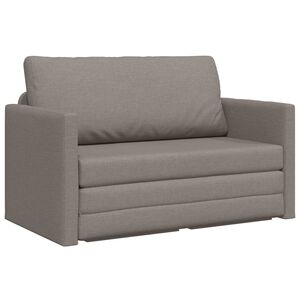 vidaXL Sof&aacute; cama Taup&eacute; 124 x 71 x 78 cm tela