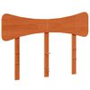 vidaXL Cabecero de cama madera maciza de pino marr&oacute;n cera 120 cm