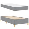 vidaXL Estructura de cama con colch&oacute;n Gris Claro 100 x 200 cm tela
