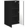 vidaXL Mueble de TV Montado en la Pared Negro 59,5 x 31 x 100 cm