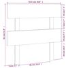 vidaXL Cabecero de cama madera maciza de pino marrón miel 93,5x3x81 cm