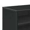 vidaXL Mueble de TV madera de ingenier&iacute;a y metal negro 80x34,5x40 cm