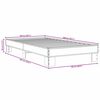 vidaXL Estructura cama madera ingenier&iacute;a metal gris Sonoma 100x200 cm