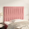 vidaXL Cabecero de cama rosa 90x5x118/128 cm Terciopelo