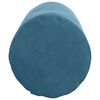vidaXL Cojines Bolster 2 pcs Azul &Oslash; 25 x 70 cm Tela de pana