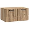 vidaXL Mueble para TV de pared 59,5 x 41 x 30 cm Roble artisan