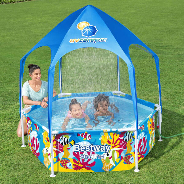 Bestway Piscina desmontable para ni&ntilde;os Steel Pro UV Careful 183x51 cm