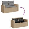 vidaXL Set sof&aacute;s jard&iacute;n y cojines 8 pzas rat&aacute;n sint&eacute;tico acacia beige