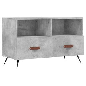 vidaXL Mueble para TV madera contrachapada gris hormig&oacute;n 80x36x50 cm