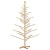 vidaXL &Aacute;rbol de Navidad de madera Marr&oacute;n 210 cm Madera maciza de pino