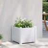 vidaXL Arriate de jard&iacute;n PP blanco 43x43x35 cm