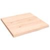 vidaXL Encimera de ba&ntilde;o madera maciza sin tratar 40x40x2 cm