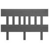 vidaXL Cabecero de cama madera maciza de pino gris 138,5x3x81 cm