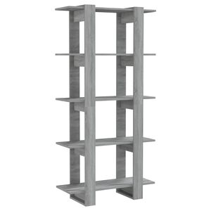 vidaXL Estanter&iacute;a madera contrachapada gris Sonoma 80x30x160 cm