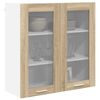 vidaXL Mueble colgante con almacenamiento Roble Sonoma 80 x 31 x 80 cm