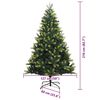 vidaXL &Aacute;rbol de Navidad Artificial Plegable 300 LEDs Verde 210 cm
