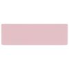 vidaXL Lavabo de lujo de cerámica rosa mate 41x30x12 cm