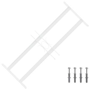 vidaXL Rejilla de Seguridad para Ventanas con 2 Barras Cruzadas