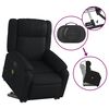 vidaXL Sill&oacute;n reclinable de masaje de pie cuero artificial negro