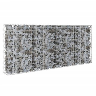 vidaXL Muro de gaviones con cubiertas acero galvanizado 200x20x85 cm