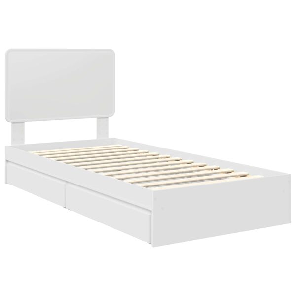vidaXL Cama con almacenamiento 90 x 200 cm Madera de ingenier&iacute;a