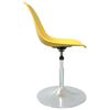vidaXL Sillas de comedor giratorias 6 unidades PP amarillo