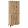 vidaXL Alacena Roble artisan 69,5 x 34 x 180 cm Madera de ingenier&iacute;a
