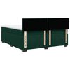 vidaXL Cama box spring con colch&oacute;n terciopelo verde oscuro 200x200 cm