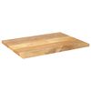 vidaXL Tablero de mesa rectangular madera maciza mango 80x70x2,5 cm