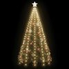 vidaXL Red de luces de &aacute;rbol de Navidad con 250 LEDs 250 cm