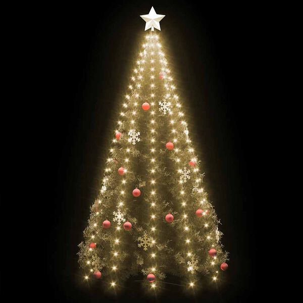 vidaXL Red de luces de &aacute;rbol de Navidad con 250 LEDs 250 cm