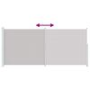 vidaXL Toldo lateral retr&aacute;ctil para patio gris 220x500 cm