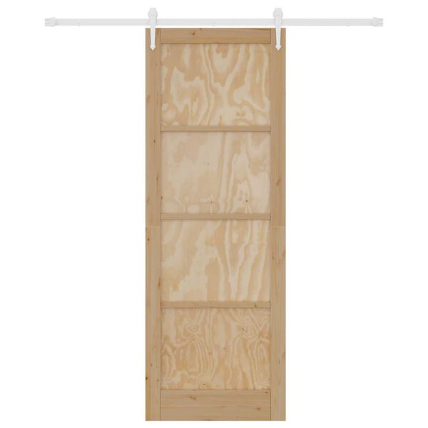 vidaXL Puerta Corredera ORKDAL Marr&oacute;n 83 x 232 cm