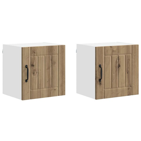vidaXL Mueble de Cocina 2 pcs Roble artesanal 40 x 31 x 40 cm