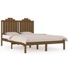 vidaXL Estructura de cama madera maciza de pino marr&oacute;n miel 140x190 cm