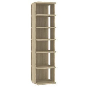 vidaXL Zapatero de ingenier&iacute;a roble Sonoma 27,5x27x102cm