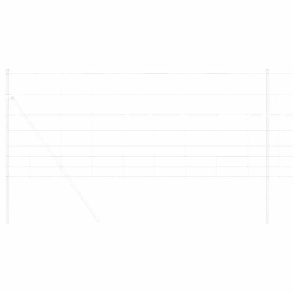vidaXL Valla de campo Plateado 50 x 1 m Acero galvanizado
