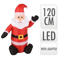 Ambiance Papá Noel inflable LED 120 cm
