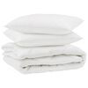 vidaXL Edred&oacute;n con almohada 3 uds. Microfibra