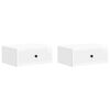 vidaXL Armario de Noche 2 uds. Brillante 49 x 34,5 x 20 cm