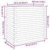 vidaXL Jardinera madera maciza de pino blanco 70x40x68,5 cm