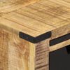 vidaXL Aparador con 2 cajones madera maciza de mango 55x35x60 cm