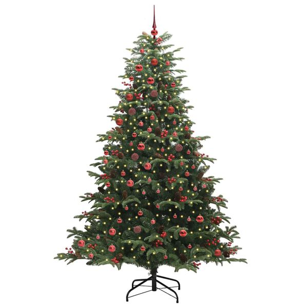 vidaXL &Aacute;rbol de Navidad artificial Verde 210 cm PVC, Metal y Pl&aacute;stico