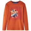 vidaXL Camiseta infantil de manga larga color teja claro 92