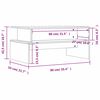 vidaXL Mesa de centro madera de ingeniería negro 90x55x42,5 cm
