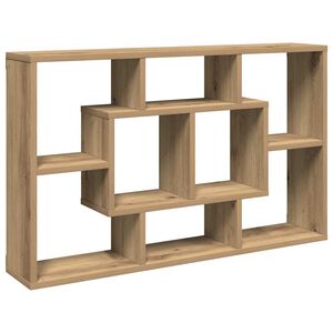 vidaXL Estante de pared Artisan Roble 85x16x52,5 cm Madera de ingenier&iacute;a