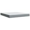 vidaXL Cama box spring con colch&oacute;n tela gris claro 180x200 cm