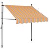 vidaXL Toldo manual retráctil con LED amarillo y azul 150 cm