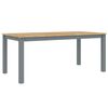 vidaXL Juego de comedor Panama 4 pzas madera maciza de pino gris